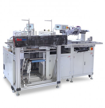 Máy may túi quần jean tự động 2 đầu 2 màu chỉ Euromac EM 9221